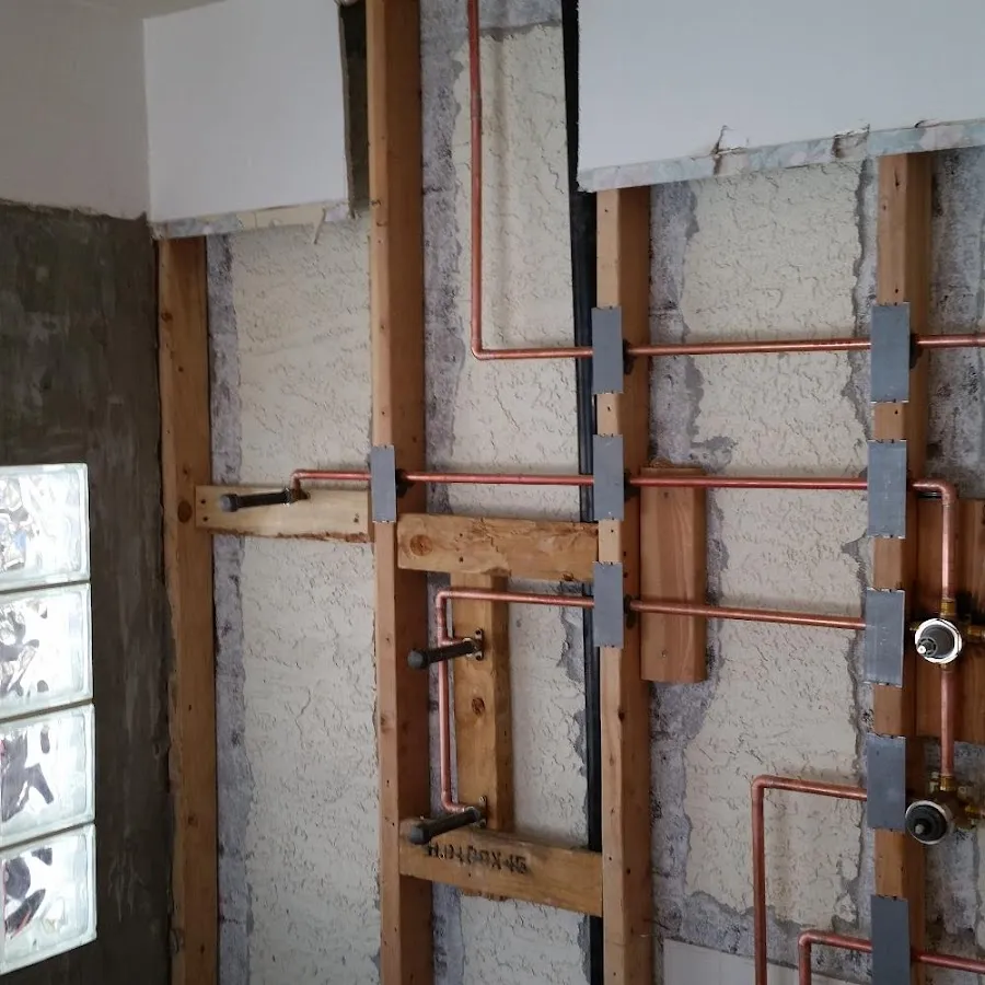 Copper pipe installation for Repiping in Marlin
