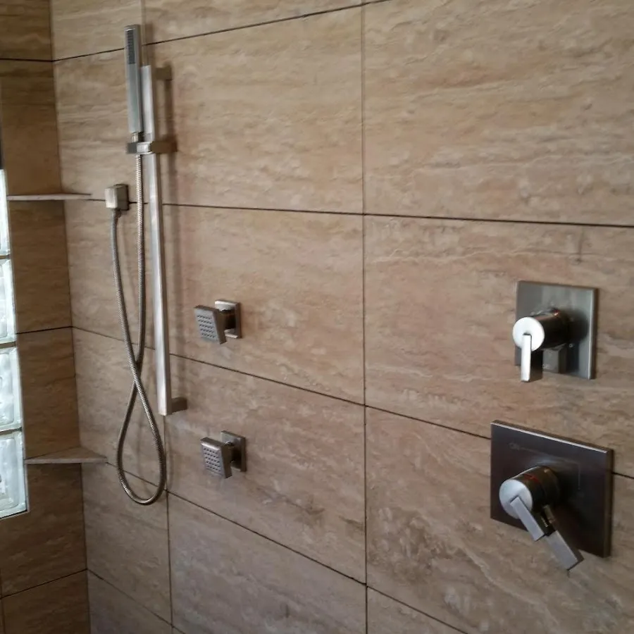 Shower fixture installation for Water Heater Replacement in Marlin